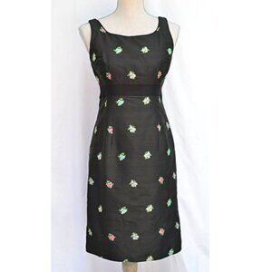 Vintage Lilly Pulitzer Black Floral Dress